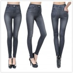 Fashion Leggings Jeans for Women Denim Pants with Pocket Slim Legging ukraine Fitness Plus Size Leggings S-XXL Black/Gray/Blue