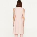 Fashion Long Vest Cardigan Open Stitch Button Sleeveless Turn-down Collar Pink Sweet Women Colete Top Brand Outerwear SY17-03-65