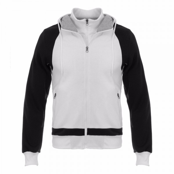 Fashion Men Casual Hoodies Stand-neck Hombre Hip Hop Track Suit 2 color Splicing Male Sweatshirt Cotton Slim Fit Men Hoody