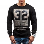 Fashion Men Sportwear New 2017 Fitness Causal Sweatshirts Round Neck Pullover