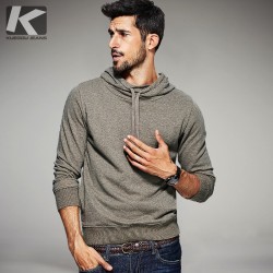 Fashion Mens Hoodies Brand Clothing Male Sweatshirts Man Black Khaki Solid Pullover Clothes Tracksuits Sportswear XL