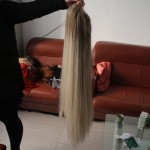 Fashion Natural Ombre Blonde Wig Synthetic Lace Front Wigs Glueless Heat Resistant Hair Long Silk Straight