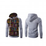 Fashion Printed Hoodies Men Patchwork Design Ethnic Tribal Print Sweatshirt Hoodie Man Male Pullovers Tracksuit Casual BZ800121