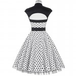 Fashion Summer Dresses For Women Polka Dots Pinup Swing Retro 50 Vintage Dress Vestidos Casual Office Robe Sexy Women Dress