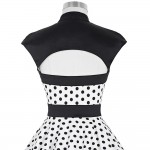 Fashion Summer Dresses For Women Polka Dots Pinup Swing Retro 50 Vintage Dress Vestidos Casual Office Robe Sexy Women Dress