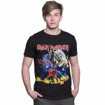 Fashion Summer T shirt Men Iron Maiden  3D Style Streetwear Men's T-shirt 100% Cotton Casual Short Sleeves Top Tees