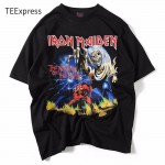 Fashion Summer T shirt Men Iron Maiden  3D Style Streetwear Men's T-shirt 100% Cotton Casual Short Sleeves Top Tees