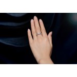 Fashion Wedding Rings for women 585 white gold color crystal jewelry ring vintage bague female Infinity bijoux love gift DR099