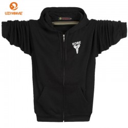 Fashion Winter Spring Autumn Men Fleece Warm Hooded Hoodies Brand Printed Extra Plus Size 3XL 4XL Sweatshirts Zip Up Overcoat