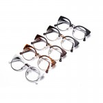 Fashion Women Brand Designer Cat's Eye Glasses Half  Frame Cat Eye Glasses Women Eyeglasses Frames High quality Grau F15010