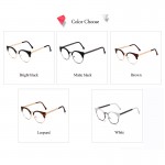 Fashion Women Brand Designer Cat's Eye Glasses Half  Frame Cat Eye Glasses Women Eyeglasses Frames High quality Grau F15010