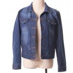 Fashion Women Denim Jacket Plus Size S-4XL Vintage Cropped Short Denim Jackets Long-Sleeve Jeans Cardigan Coat Light/Deep Blue