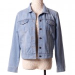 Fashion Women Denim Jacket Plus Size S-4XL Vintage Cropped Short Denim Jackets Long-Sleeve Jeans Cardigan Coat Light/Deep Blue