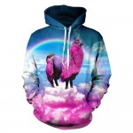 Fashion brand-clothing couples hoodies 3D print lovely cat men sweatshirt cool hip hop hoodies men tracksuit 