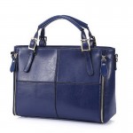 Fashion patchwork designer cattle split leather bags women handbag brand high quality ladies shoulder bags women bag WLHB974