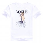 Fashion women top tees summer spring short sleeves t-shirt female VOGUE Sweet  lovely comic women clothes raglan O-neck tshirt