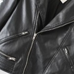 Fashon Street graffiti PU leather Jackets New women zipper turn-down collar Printed Coats Jaquetas De Couro Outwear Plus size