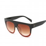Flat Top Mirror Sun Glasses Cat Eye Sunglasses Women French brand Design oculos De Sol Vintage Sun glasses Female Rivet Shades