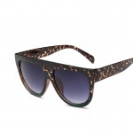 Flat Top Mirror Sun Glasses Cat Eye Sunglasses Women French brand Design oculos De Sol Vintage Sun glasses Female Rivet Shades