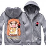 Fleece Autumn Hoodies Zipper Men Coat Doma Umaru Anime Cos Vestidos Men Women Tops Zip Sweatshirts Free Shipping