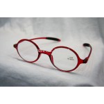 Flexible TR90 Retro Reading Glasses, Women Men Round Frame Unbreakable Pocket Reader, Geek NERD Hyperopia Presbyopia Eyeglasses