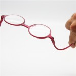 Flexible TR90 Retro Reading Glasses, Women Men Round Frame Unbreakable Pocket Reader, Geek NERD Hyperopia Presbyopia Eyeglasses