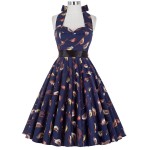 Floral tea dresses summer style women Vintage rocabilly party sleeveless cotton prin casual pin up swing dress 2017 Belle Poque