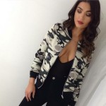 Flower Print Women Basic Coats Long Sleeve Zipper Bomber Jacket Casual Jacket Coat Autumn Winter Streetwear sukajan