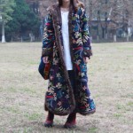 Folk Style Winter Coat Jacket  Jaqueta Feminina Fur Collar Long Dust Coat Windbreaker Trench Coat Vintage Cotton-Padded Clothes