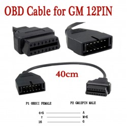 For G-M 12 Pin 12Pin OBD 2 Connector Adapter for gm12 pin obd2 obdii Auto Car Accessories Diagnostic Extension Cable 16 Pin