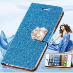 For iPhone 6 6S Plus 7 Plus Cover Glitter Bling Crystal Diamond Leather Wallet Case For Samsung Galaxy S6 Edge Plus S7 Edge Bags