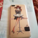 For iPhone 7 6 6S 5 5S SE 7Plus 6sPlus 4S Phone Case Cover Fashion Dress Shopping Girl Transparent Soft Silicon Mobile Phone Bag
