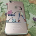 For iPhone 7 6 6S 5 5S SE 7Plus 6sPlus 4S Phone Case Cover Fashion Dress Shopping Girl Transparent Soft Silicon Mobile Phone Bag