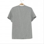 ForeMode 2016 Women fashion t-shirts grey plain cat  T-shirts black cotton t-shirt grey funny cat shirt both man and women    