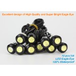 Free Shipping 10pcs High brightness DRL Eagle Eye Daytime Running Light LED Car work Lights Source Waterproof Parking lamp
