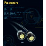 Free Shipping 10pcs High brightness DRL Eagle Eye Daytime Running Light LED Car work Lights Source Waterproof Parking lamp