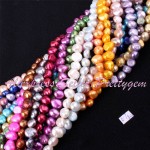 Free Shipping 5-7mm Natural Freeform Freshwater Pearl Piedras Gem Stone Beads For Jewelry Making Spacer Loose Beads 14"