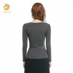 Free Shipping Black sexy bottoming shirt women's long-sleeved autumn and winter 2016 Slim was thin coat  Q15478