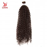 Free Shipping Box Braids Water Wave Bulk Crochet Latch Hook Braiding Hair 28" Kanekalon Box Braids Crochet Extensions Lida Hair