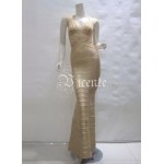 Free Shipping! Elegant Sexy Vneck Oil Print Embellished Flared Bottom Gown HL Celebrity Maxi Long Bandage Dress