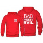 Free Shipping Mens Fashion Eminem RoyceDa59 BAD MEETS EVIL Hoodies Eminem BAD MEETS EVIL Pullover Sweatshirt