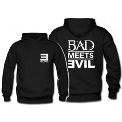 Free Shipping Mens Fashion Eminem RoyceDa59 BAD MEETS EVIL Hoodies Eminem BAD MEETS EVIL Pullover Sweatshirt