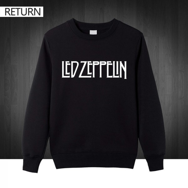 Free Shipping mens pullover fashion 2016 Led Zeppelin Logo Graphic men hoodies Cotton Casual O Neck Sweatshirt men free shipping