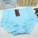 Free Shipping women's underwear sexy ladies cotton briefs lace shorts Shrimp Apricot Black Yellow Purple L XL XXL XXXL #7178R2