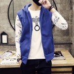 Free shipping 2016 new fashion Men's plus velvet Sleeveless Hoodies leisure tide male couple cardigans Hooded vest 5 color S-XXL