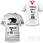 Free shipping ASROCK ibuypower Game Team T Shirt print summer Men T Shirt Jersey casual fashion tees o neck cotton tees