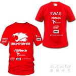 Free shipping ASROCK ibuypower Game Team T Shirt print summer Men T Shirt Jersey casual fashion tees o neck cotton tees