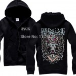 Free shipping Bring Me The Horizon Belanger  rock new black  100% cotton  hoodie