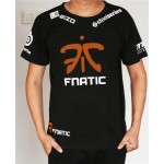 Free shipping CSGO LOL Champion Game Team Fnatic T Shirt O Neck cotton casual Tees steelseries Game Athletics T-Shirt