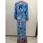 Free shipping Europe Top Fashion Long Sleeve Sexy Geometric Printed Sheath Spandex Maxi Dress